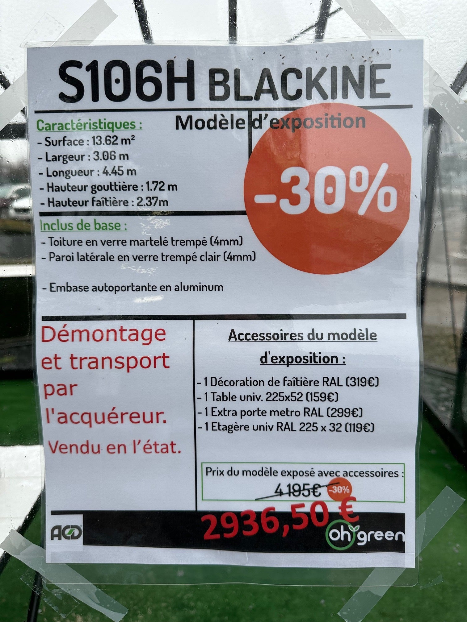 S106 H Blackline - Modèle expo (-30%)